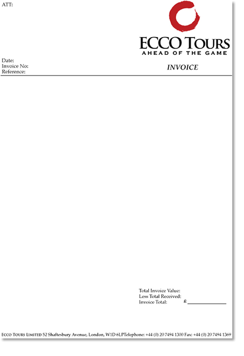 ecco invoice